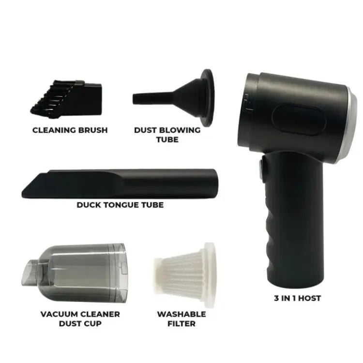 3 In 1 Portable Car Vacuum Cleaner and air Blower